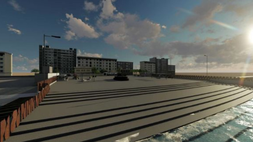 Vista de cómo quedará la plaza Varadero cuando esté finalizada