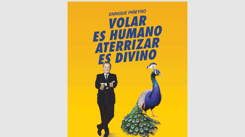 Cartel del espectáculo 'Volar es humano. Aterrizar es divino'