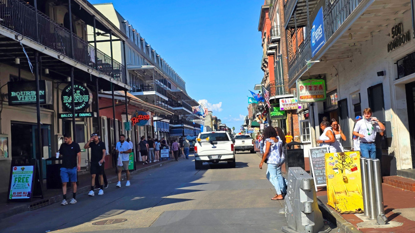 Bourbon Street en New Orleans, Louisiana