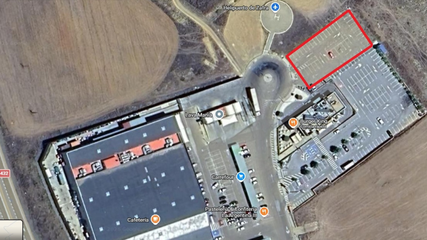 Zona donde se construirá la base del INFOEX