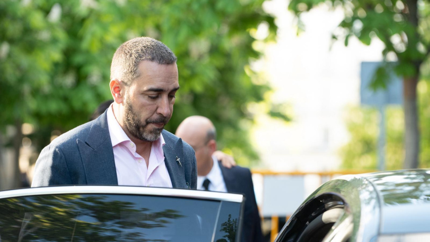 El empresario Víctor de Aldama, a su salida del Tribunal Supremo, el 14 de abril de 2026