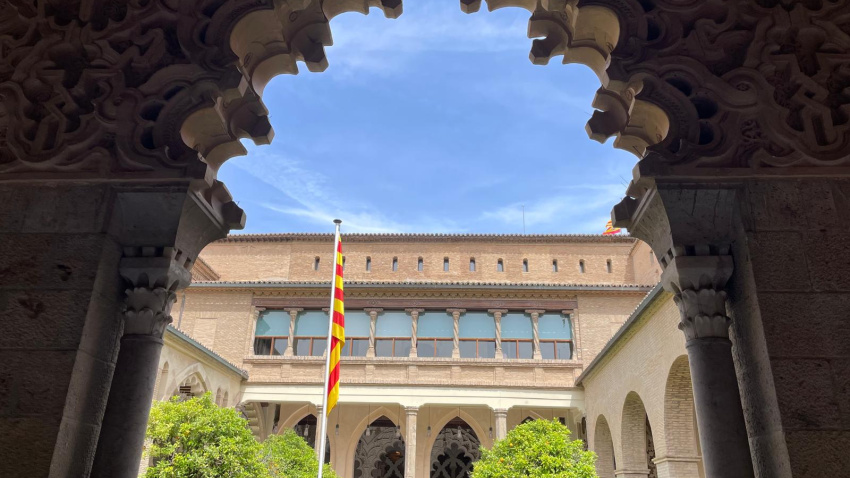 Interior del Palacio de la Aljafería
