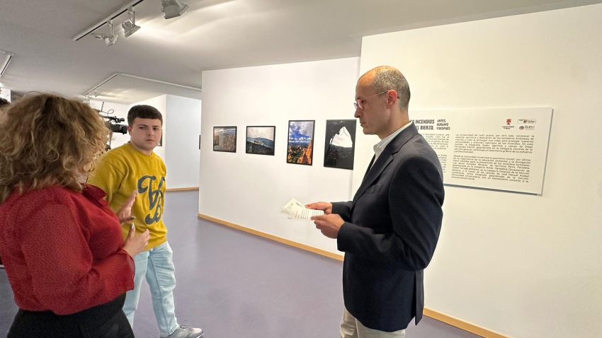 La memoria de los incendios que arrasaron León revive en el Campus de Ponferrada