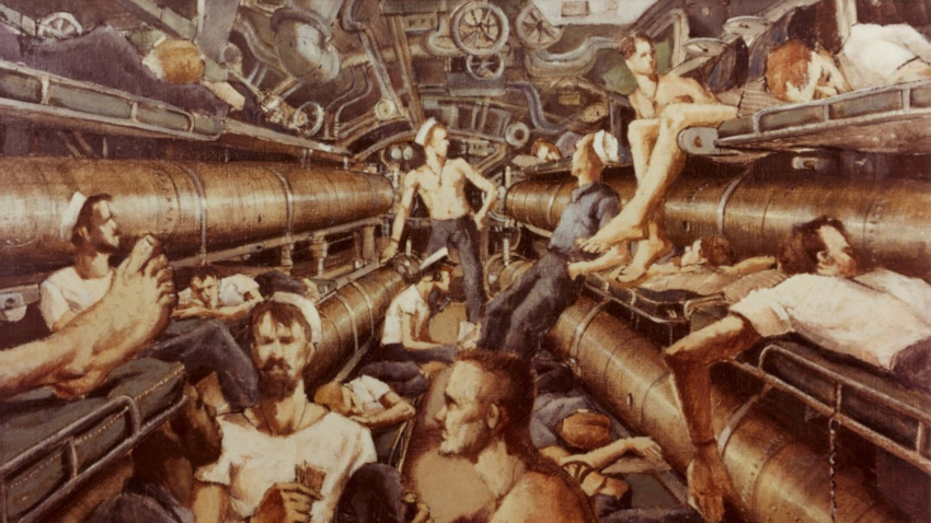 Submarino hundido por un inodoro