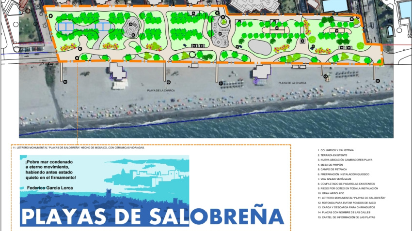 Salobreña transforma su paseo marítimo: un espacio más verde y abierto al mar