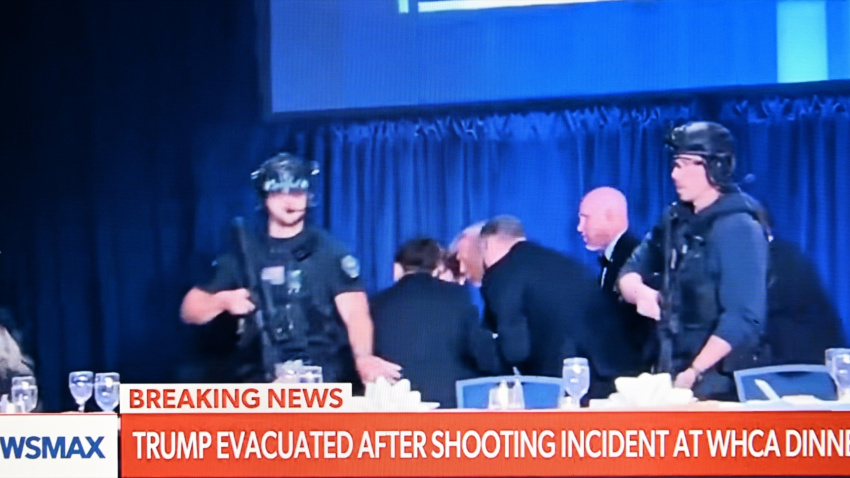 Donald Trump, presidente de EE. UU., evacuado de la cena de corresponsales tras escucharse disparos