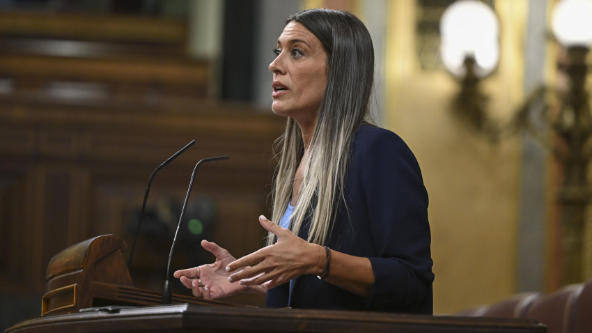 La portavoz parlamentaria de JxCat, Míriam Nogueras