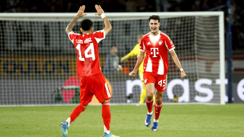 Luis Díaz tras marcar su gol en el PSG - Bayern de semis de Champions