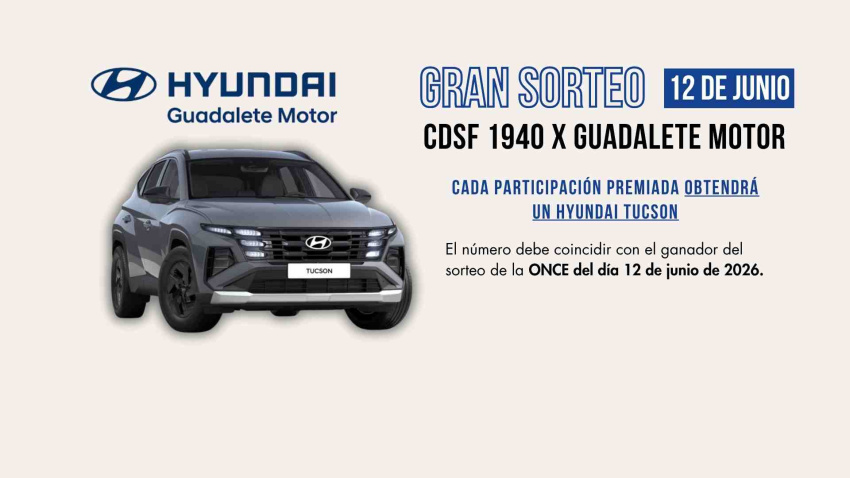 El coche sorteado será un Hyundai Tucson valorado en unos 30.000 euros.