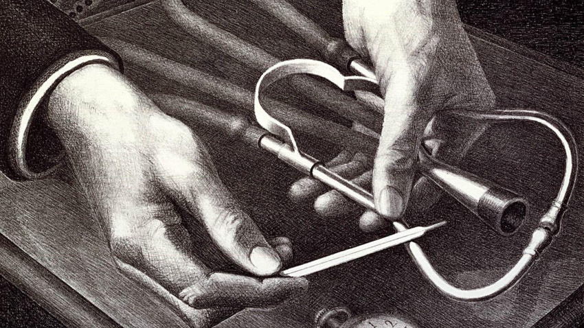 Imagen de recurso de un médico en 1940