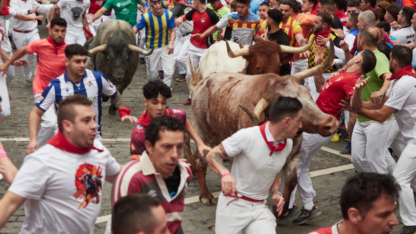 Imagen de archivo de un encierro de San Fermín