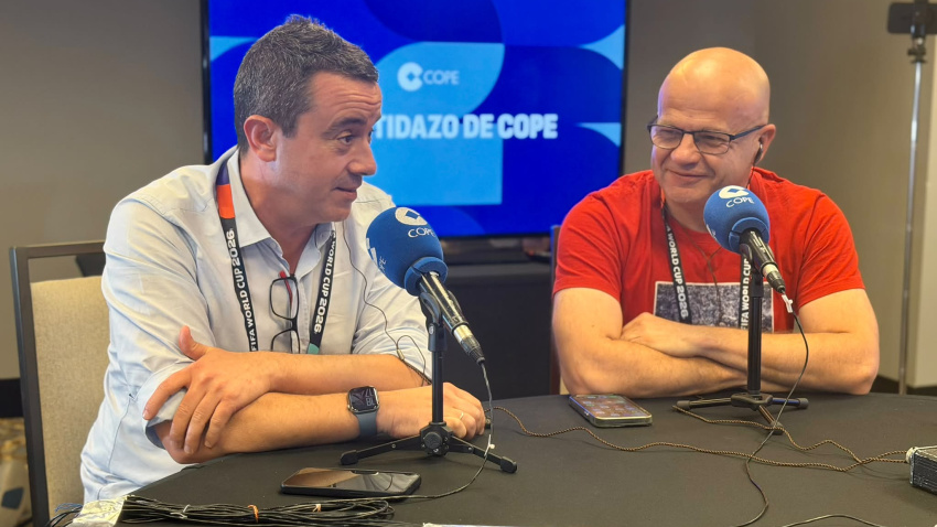 Eduardo Castelao (El Mundo) y Miguel Ángel Lara ( Diario Marca) en el Partidazo de COPE