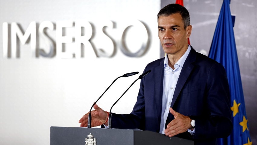 El presidente del Gobierno, Pedro Sánchez