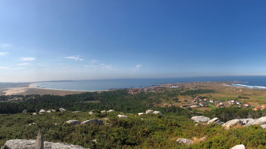 Imagen de la costa de Corrubedo en Ribeira (A Coruña)