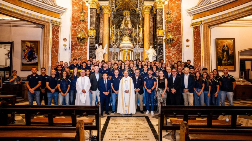 Foto de familia en la Basílica