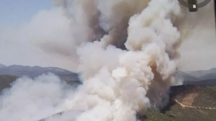 Incendio en las Peñas de Riglos