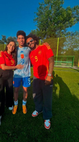 Marcelo, con su hijo Enzo