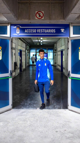 Ilyas Chaira en el Carlos Tartiere.