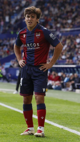 Carlos Álvarez, en el choque ante el Córdoba CF