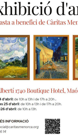 Subasta Solidaria de Arte a beneficio de Cáritas Menorca