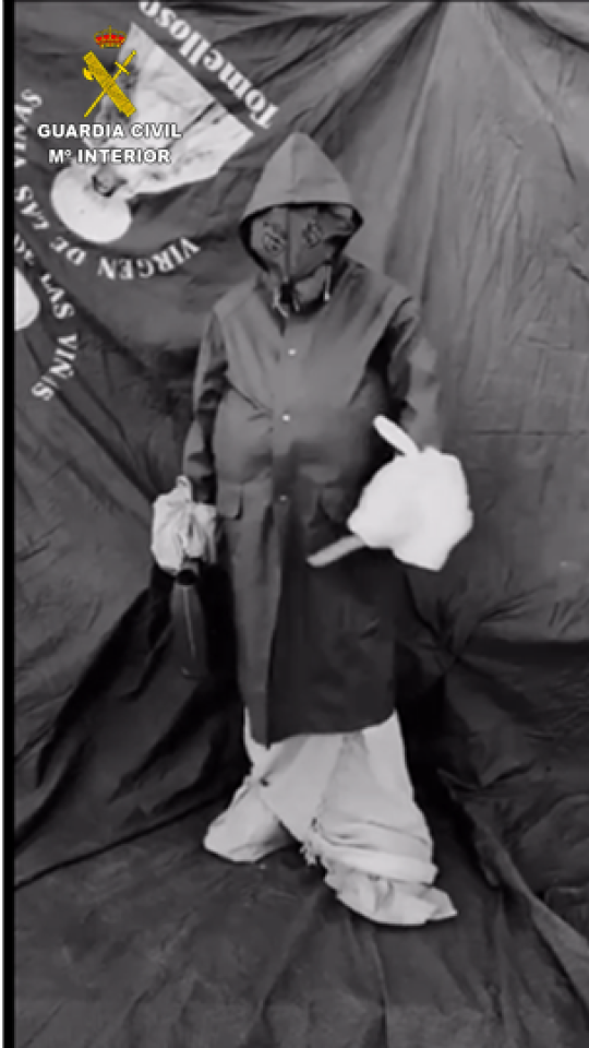 Presunto autor del robo del pañuelo gigante de la Virgen de las Viñas de Tomelloso