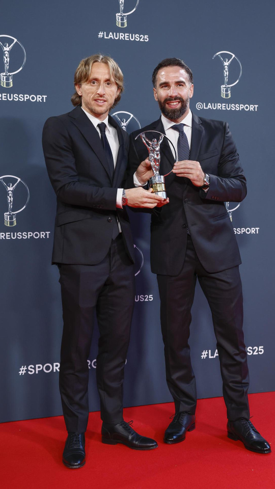 Modric y Carvajal, con el Premio Laureus