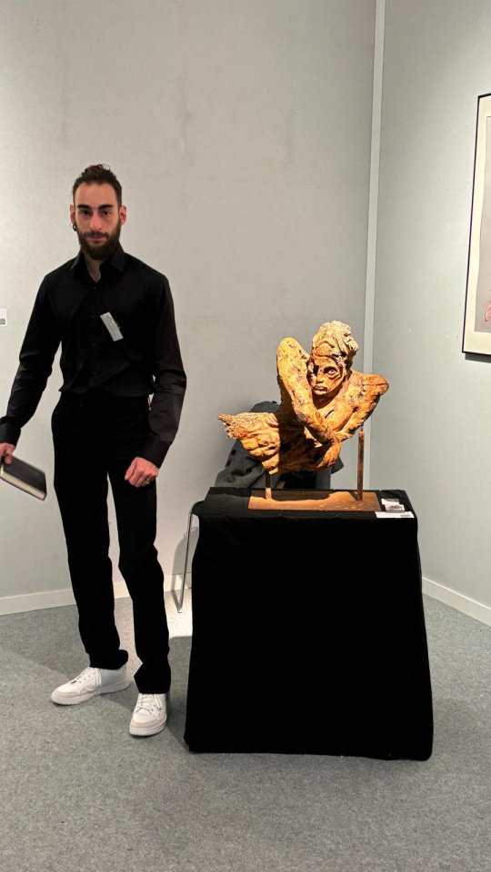 Samuel con sus obras