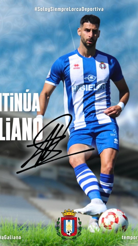 Galiano, jugador del CF Lorca Deportiva