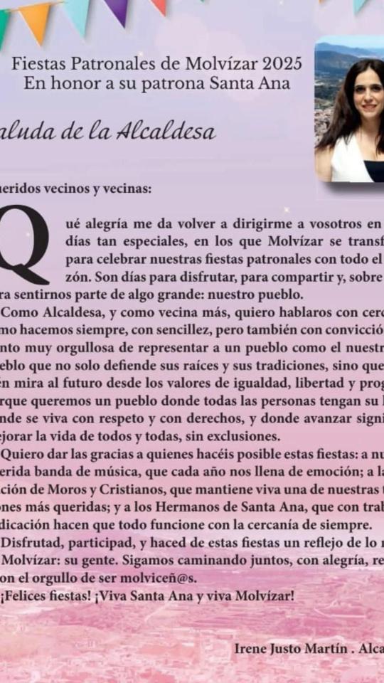 Irene Justo en COPE: "Invitar a los vecin@s de la Costa Tropical para que disfruten de una convivencia entre pueblos"