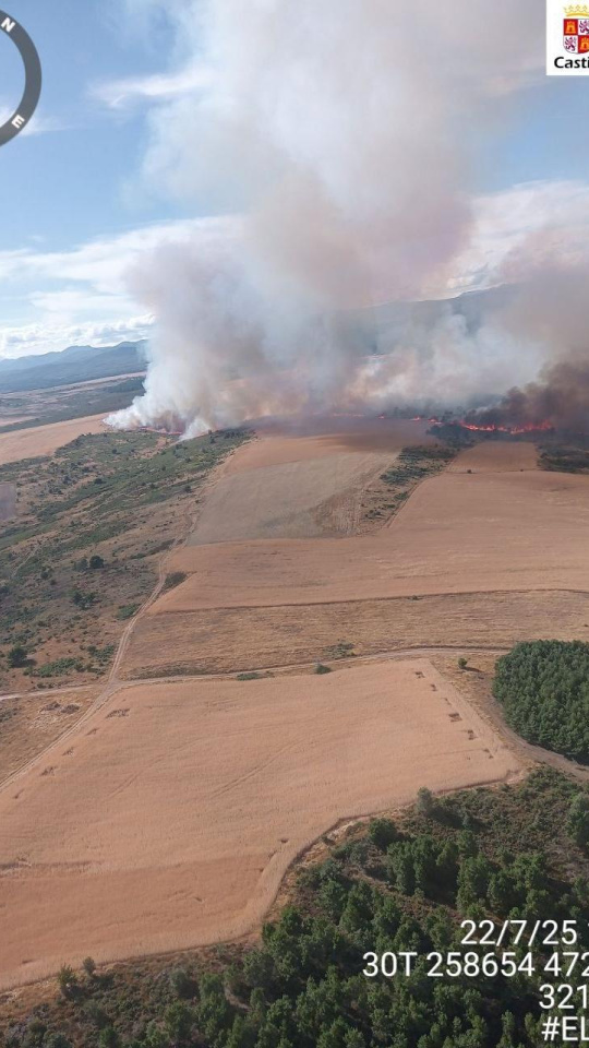 Investigado un agricultor por el incendio forestal declarado en Ferreras de Cepeda (León)