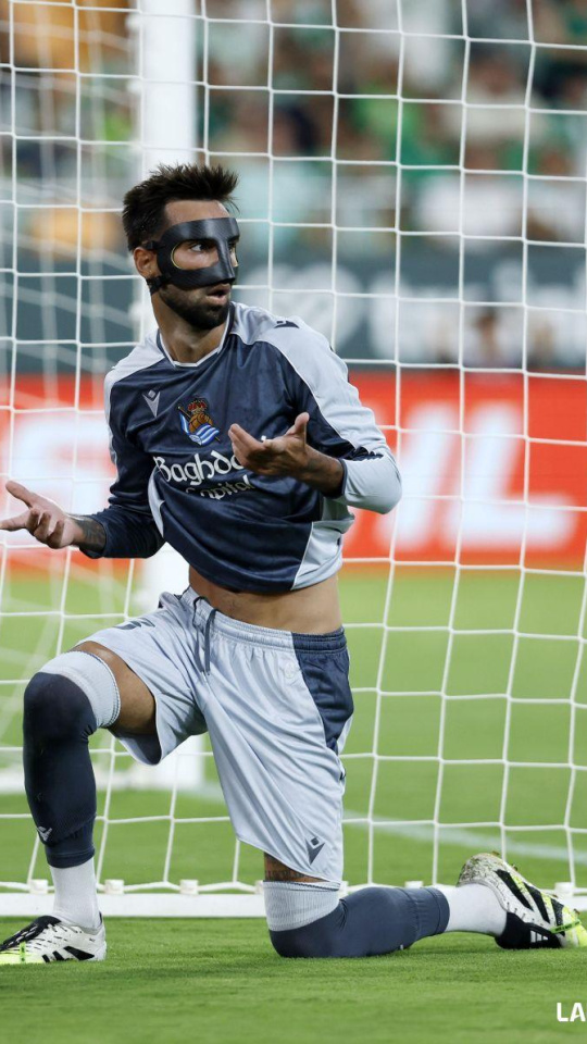 Brais Méndez, durante el Betis-Real Sociedad