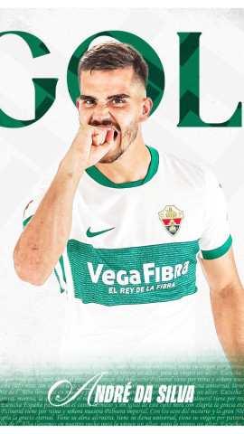 Gol de André Silva (Alavés, 2 - Elche, 1)