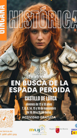 Cartel de la gincana que se organiza en Lorca