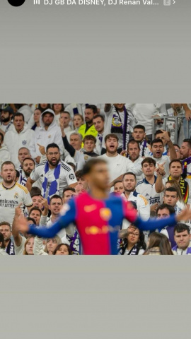 Lamine Yamal publica una foto celebrando un gol en el Bernabéu en las horas previas al Clásico