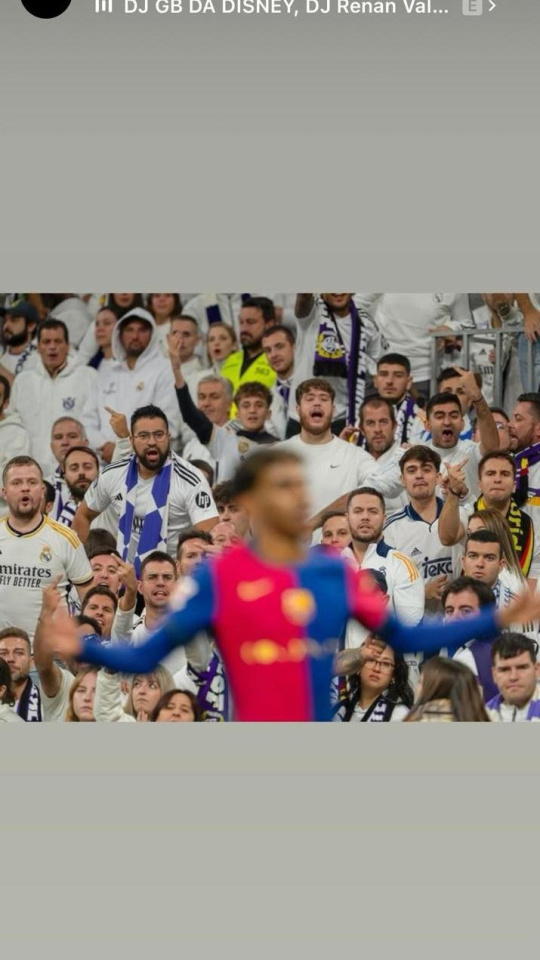 Lamine Yamal publica una foto celebrando un gol en el Bernabéu en las horas previas al Clásico