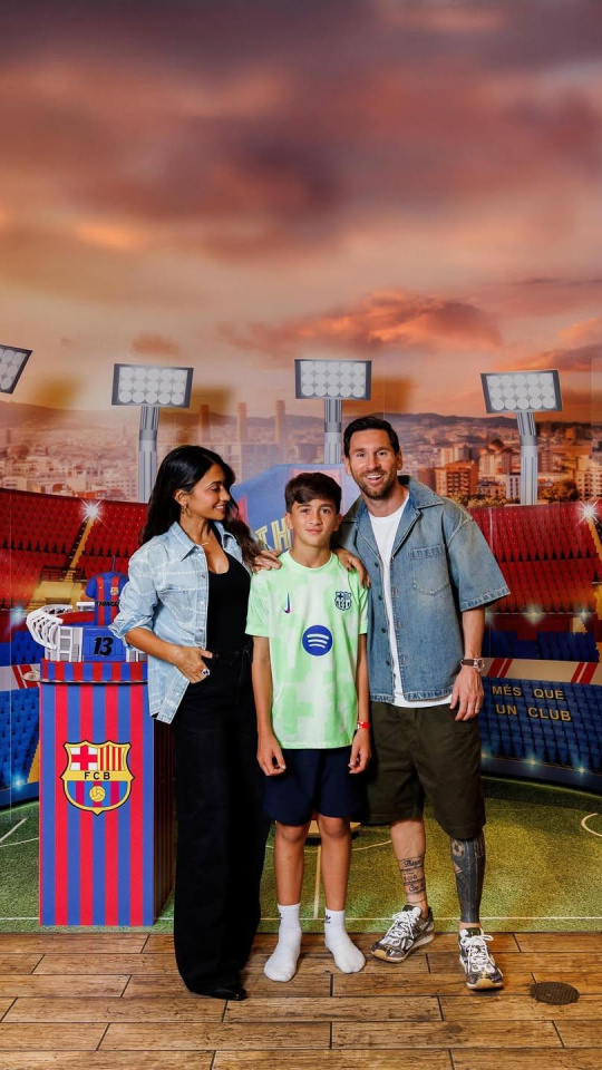 La fiesta azulgrana de Thiago Messi