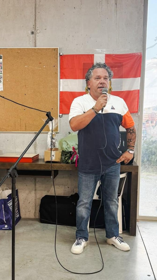 Jesús López, en un acto del Atlético Guardés