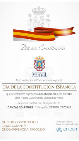 Motril conmemora la Constitución con un espectáculo de danza española