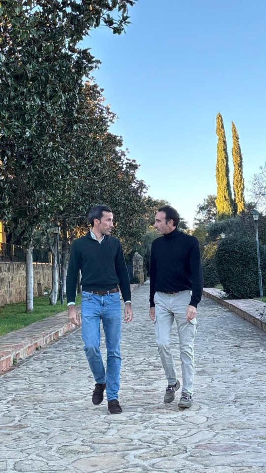 David de Miranda junto a Enrique Ponce, su nuevo apoderado