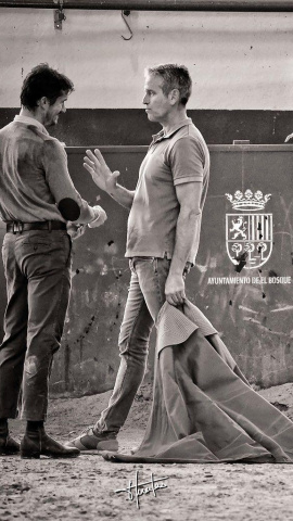 Daniel Luque junto al subalterno Antonio Manuel Punta