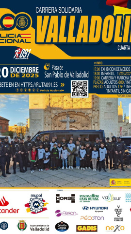 Laura Curiel, presidenta de la Asociación Campanilla y el comisario jefe provincial, Francisco Javier Oterino, explican los detalles de la Ruta 091