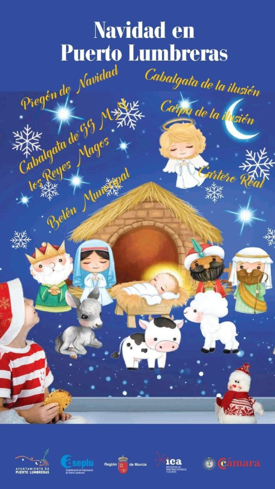 Cartel actividades Puerto Lumbreras de Navidad