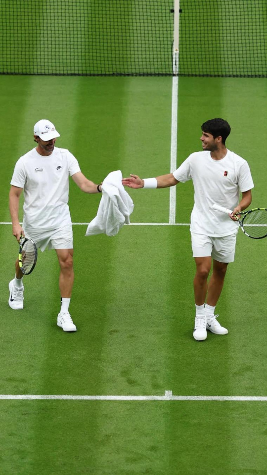 Alcaraz y Ferrero, en Wimbledon