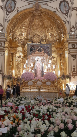 La Virgen de la Amargura en la capilla de El Rosario el pasado Viernes Santo
