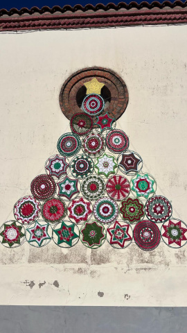 Árbol de ganchillo en Ribera de la Polvorosa