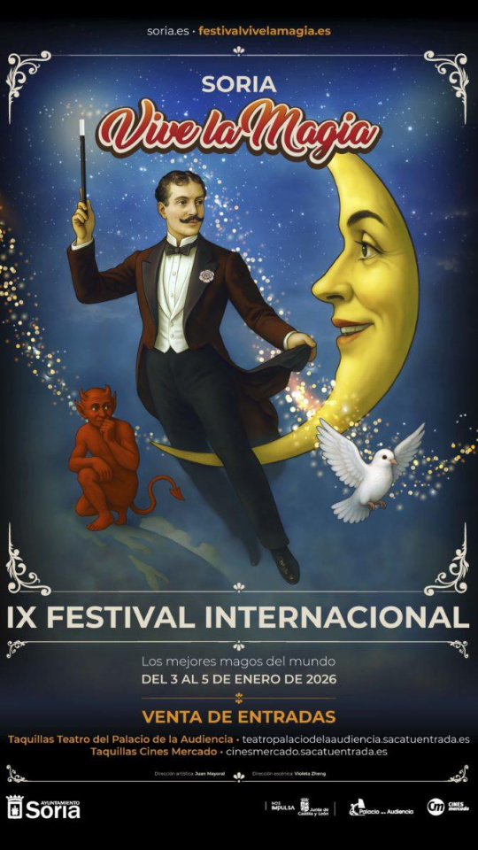 El festival Vive la Magia de Soria celebra su novena edición entre el 3 y el 5 de enero