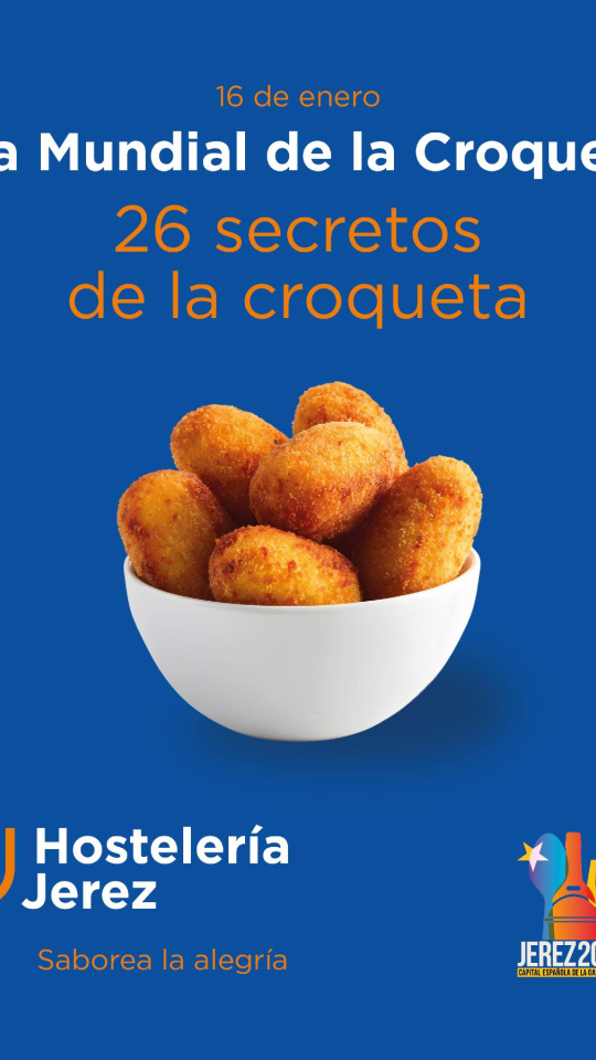 Alfredo Carrasco, presidente de Hostelería Jerez | Día mundial de la croqueta