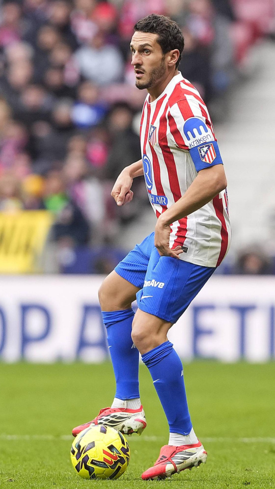 Koke durante un partido del Atlético de Madrid