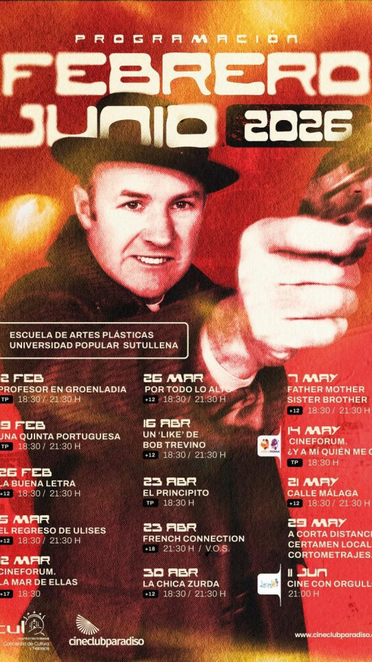 Nueva programación del Cineclub Paradiso de Lorca