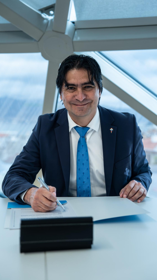 Marco Garcés es el director de fútbol del Celta